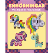 Enhörningar : mönster för pärlplattor.