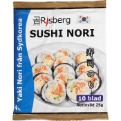 Sushi Nori Sjögräsblad 10-pack 25g Risberg.
