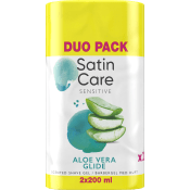 Satin Care Sensitive Aloe Vera Glide Rakgel 2x200ml.