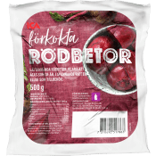 Förkokta rödbetor 500g Klass 1 ICA.