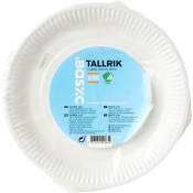 Tallrik Vit 22cm 50-p ICA Basic.