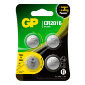 Batteri Knappcell GP Lithium CR2016 4-pack GP.