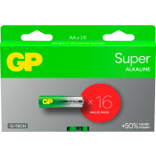 Batteri GP Super Alkaline AA/LR6 16-pack GP.