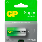 Batteri GP Super Alkaline C/LR14 2-pack GP.