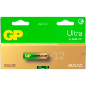 Batteri GP Ultra Alkaline AA/LR6 12-pack GP.