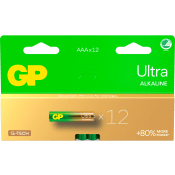 Batteri GP Ultra Alkaline AAA/LR03 12-pack GP.