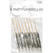 Partyparaply Silver 8-pack Happy Party.