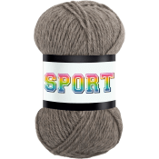 Garn Sport Ljusgrå 100g Falkgarn.