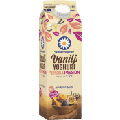 Vaniljyoghurt Persika Passion 2,5% 1000g Skånemejerier.