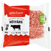 Nötfärs Fetthalt 15-17% 400g Nyhléns Hugosons.