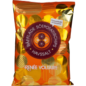 Räfflade Sötpotatischips Havssalt 125g Renée Voltaire.