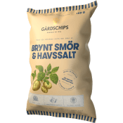 Chips Brynt smör & havssalt 150g Gårdschips.