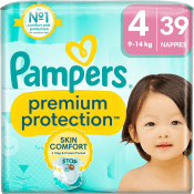 Blöjor Premium Protection Strl 4 9-14kg 39-p Pampers.