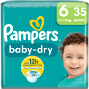 Blöjor Baby Dry 6 15+kg 35-p Pampers.