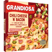 Pizza X-tra allt Chili Cheese Bacon 350g Grandiosa.