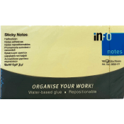 Sticky Note Gul 100 Blad 1st Info notes.