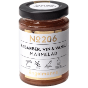 Marmelad Rabarber Vin & Vanilj 120g Engelmanns.