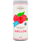 Läsk Hallonsoda Utan Socker 33cl Hammars Bryggeri.
