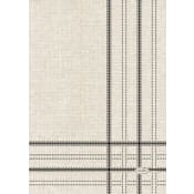 Servetter Mönstrade Linen Lines Black 20st Duni.