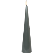 LED Ljus cone grön 22 cm ICA.