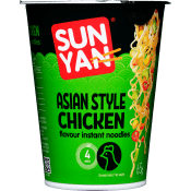 Nudlar i kopp Asian style chicken 65g Sun Yan.