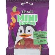 Toms Mini Godter, Mini-godis en mix av vingummi och fyllda stänger Påse 80g.