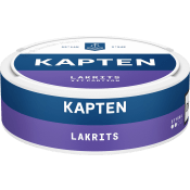 Kapten Vit Lakrits 18g.