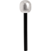 Mikrofon 27cm silvermetallic 1st Festive.