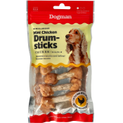 Miniklubbor med kyckling 80g Dogman.