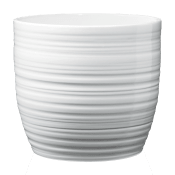 Kruka Bergamo Vit 14 cm.