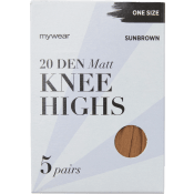 Knästrumpa 5p 20Den Sunbrown Onesize mywear.