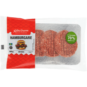Hamburgare 110g 4-p Nyhléns Hugosons.