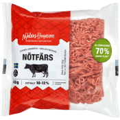 Nötfärs Fetthalt 10-12% 400g Nyhléns Hugosons.
