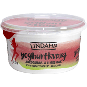 Yoghurtkvarg Jordgubb & Lime Laktosfri 0,3% 500g Lindahls.
