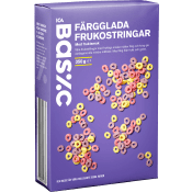 Färgglada frukostringar 350g ICA Basic.