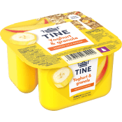 Yoghurt Mango & Banan med granola 190g Tine.