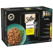 Kattmat Fågel Selection 12-p Sheba.