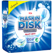 Maskindisktablett Allt i Ett 100-p ICA.