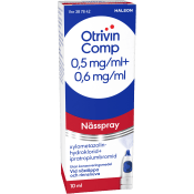 Nässpray Comp 0,5 mg/ml + 0,6 mg/ml 10ml Otrivin.