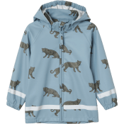 Regnjacka blå m tigrar 122/128 mywear.