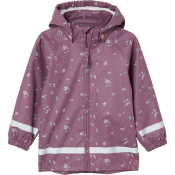 Regnjacka lila m blommor 134/140 mywear.