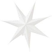 Stjärna Star Vit Glitter 60cm ICA.