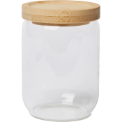 Glasburk med bambulock 13cm ICA.