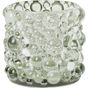 Bubble ljuslykta ljusgrön H8,5cm ICA.