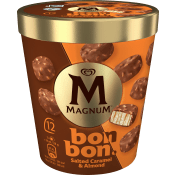 Glass Magnum Bonbon Salted caramel & almond 204ml GB Glace.
