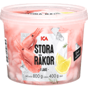 Räkor i lake stora 400g ICA.