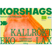 Laxfilé Färsk Kallrökt 100g KRAV Korshags.