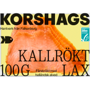Laxfilé Färsk Kallrökt 100g Miljömärkt Korshags.