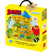 Pussel Bamse 15 bitar Kärnan.
