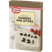 Nummer & Bokstäver 60g Dr.Oetker.